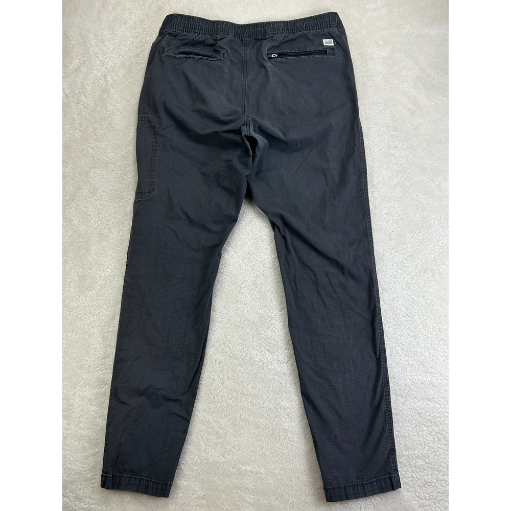 Vuori Ripstop Climber Pants Mens Size M Black Tapered Fit Drawstring "Read" - Picture 2 of 16